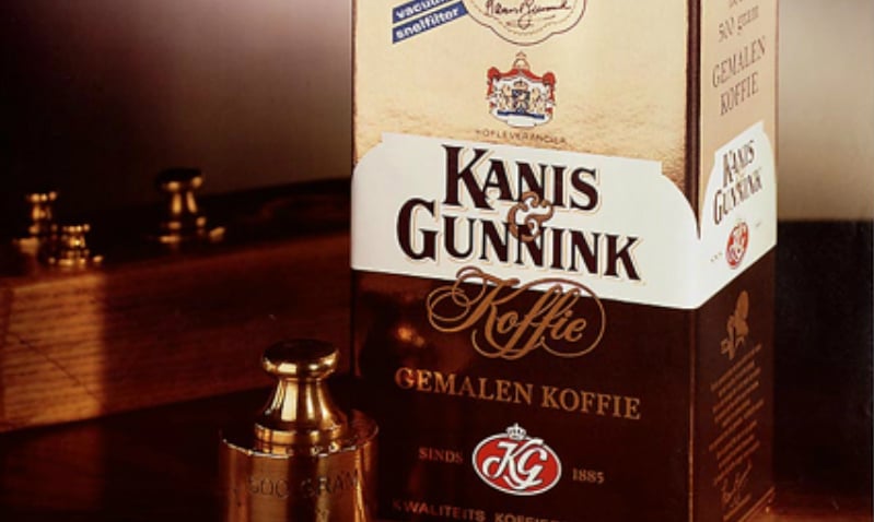 Oude prent van Kanis & Gunnink gemalen koffie